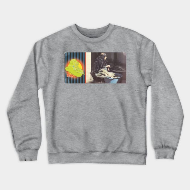 The Fish Seller Women, Baghdad, Iraq Crewneck Sweatshirt by Limb Store